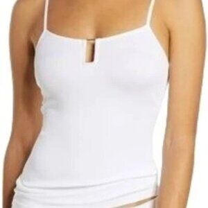 New Free People Be My Baby Cami in Ivory White Tank Top XS Small